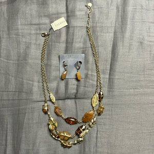 Talbots necklace and earring set